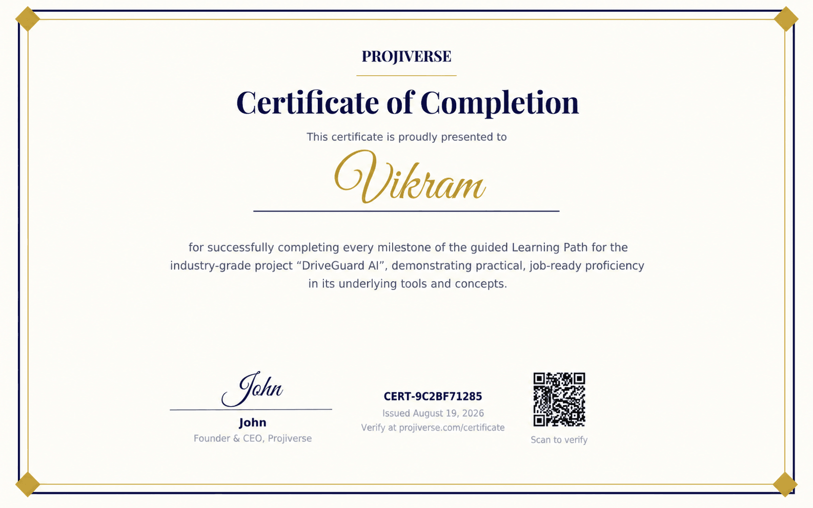 Step 7 · Certificate